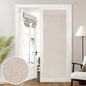 HOMEIDEAS 100% Blackout Linen Door Curtains for French Door 26x68 Inch