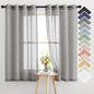 NICETOWN Semi Sheer Linen Ivory Curtains for Bedroom, W52xL84, 2 Panels