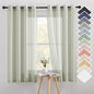 NICETOWN Semi Sheer Linen Ivory Curtains for Bedroom, W52xL84, 2 Panels