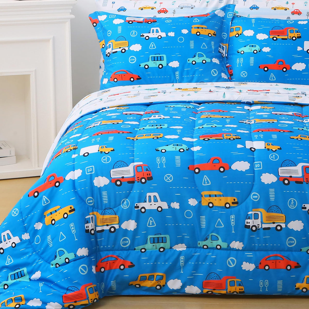 Viviland Kids Twin Bedding Sets, Boys Comforter, Cow Print