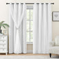 XiDi Blackout Curtains for Girls Bedroom Decor Pink Kids Rainbow Curtains