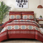Anibedding Brown Full Size Comforter Set, 7 Pieces Boho Western Bedding Set