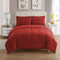 Sweet Home Collection 5 Piece Comforter Set Bag Solid Color All Season Soft Down Alternative Blanket & Luxurious Microfiber Bed Sheets, Navy, Twin