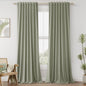 Guken Cream Linen Blackout Curtains 84 Inch Length 2 Panels Set for Living Room Bedroom Back Tab Thermal Insulated 100% Black Out Drapes Room Darkening Window Curtain Ivory Natural Beige