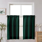 Chyhomenyc 2 Panels White Kitchen Curtains 36 Inch Length Tier Curtain