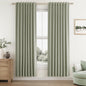 Guken Cream Linen Blackout Curtains 84 Inch Length 2 Panels Set for Living Room Bedroom Back Tab Thermal Insulated 100% Black Out Drapes Room Darkening Window Curtain Ivory Natural Beige
