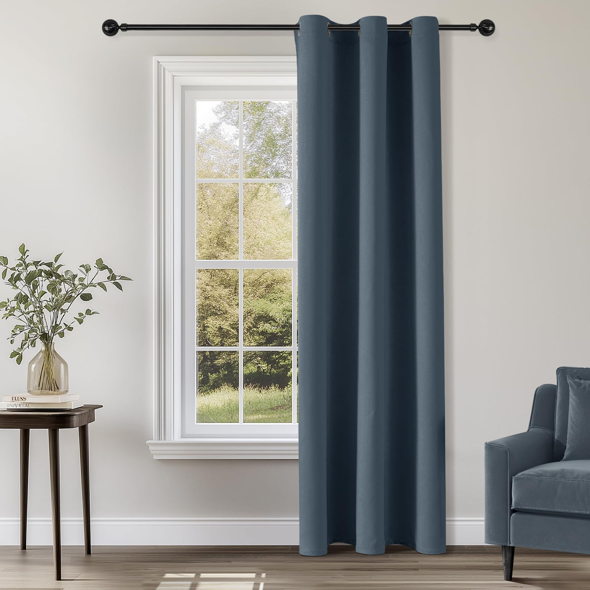 ChrisDowa Blackout Curtains Door Curtain for Doorway Privacy Closet Drapes