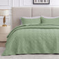 Love's cabin Quilts for Queen Bed Blue Bedspreads - Soft Bed Summer Lightweight Bedspread Comforter - Modern Style Coin Pattern Coverlet for All Season - 3 Pieces (1 Quilt, 2 Pillow Shams)