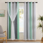 XiDi Curtains for Girls Bedroom Decor, Rainbow Blackout Curtains for Kids/Little Girl Room Decor, Unicorn Wall Decals,Pink Purple Green,63 x 34 inches,1 Panel