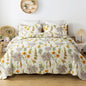 Travan 3-Piece Quilt Set Quilted Bedspread Lightweight Coverlet Set Garden Style Floral Printed Oversized Quilted Bedding Set with Shams for All Season, Exquisite, King Size