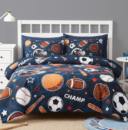 Twin Bedding Sets for Boys - 5 Pieces Space Bedding Twin Comforter Set