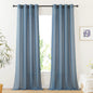 NICETOWN Semi Sheer Linen Ivory Curtains for Bedroom, W52xL84, 2 Panels