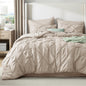 Bedsure 7-Piece King Size Comforter Set & Sheets, Grey King Bedding
