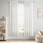 Nanspring Linen Kitchen Window Curtains Over Sink for Cafe 36x36 Inch Cream