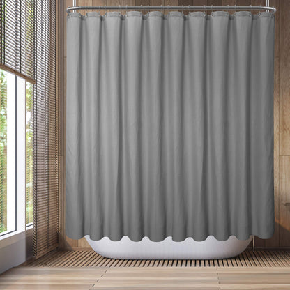 Barossa Design Waffle Weave White Shower Curtain Hotel, Standard Size