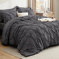 Bedsure 7-Piece King Size Comforter Set & Sheets, Grey King Bedding