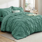 Bedsure 7-Piece King Size Comforter Set & Sheets, Olive Green King Bedding