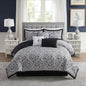 Full Size Comforter Set with Sheets - 7-Piece Bedding Collection - 1 Comforter, 1 Fitted Sheet, 1 Flat, 4 Pillowcases - Deep Pocket - Soft & Breathable Premium Quality - Ideal for All Seasons, Gray