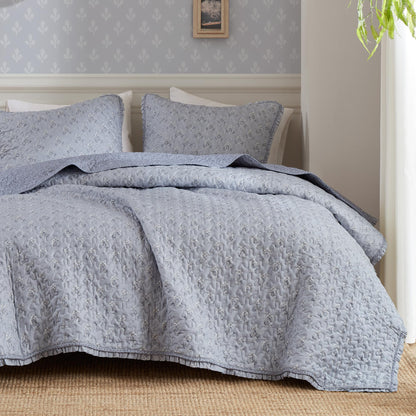 Madison Park Vintage Floral Quilt Set, 3PC King/Cal King Reversible Bed Set