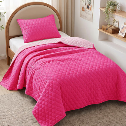 Exclusivo Mezcla Reversible Full Queen Quilt Bedding Set, Grey