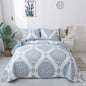 Travan 3-Piece Quilt Set Quilted Bedspread Lightweight Coverlet Set Garden Style Floral Printed Oversized Quilted Bedding Set with Shams for All Season, Exquisite, King Size