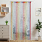 Door String Curtain Doorway Beads Curtains,Hanging Room Divider Beaded Decor Hippie Glitter Fringe Panel Closet Window Doors Sequin Sheer Boho Doors Tassel (Silver)