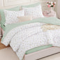 Andency Floral Full Comforter Set, 7 Pieces Cute Blue Coquette Bedding