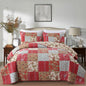 Secgo Queen Comforter Set for Bed - 100% Cotton Quilts Queen Size, Green, Sage Bedspreads (90 * 98 Inch) with 2 Pillow Shams, Patchwork Reversible Lightweight Bedding