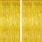 2 Pack Glitter Pink Backdrop, 3.28 FT x 7.05 FT Birthday Party Decorations, Laser Pink Fringe Curtains Foil Streamer Tinsel, Pink Curtains Photo Backdrop Happy Birthday Valentines Day Backdrop