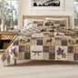 Great Bay Home Lodge Quilt Set - 3-Piece Full/Queen Size Rustic Bedding Set - Lightweight, All-Season, Reversible Bedspread (Lodge Trees)