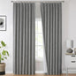 Vision Home Natural Pinch Pleated Full Blackout Curtains Linen Blended Room Darkening Window Curtains 95 inch for Living Room Bedroom Thermal Insulated Pinch Pleat Drapes with Hooks 2 Panel 40"Wx95"L