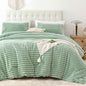 Smoofy Fluffy Queen Size Comforter 3 PCS - Pink Fleece Bedding Set