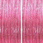 GCB 2Pack Black Metallic Tinsel Foil Fringe Curtain, Black Curtain Backdrop