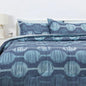 Amazon Basics 5-Piece Lightweight Microfiber Comforter Set with Sheets, Bed-in-a-Bag, Navy with Grey Plaid Bedding, Twin/Twin XL