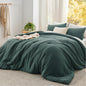 Bedsure Queen Comforter Set Prewashed Soft Bedding Set 3Pcs White 90"x90"