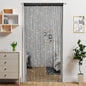 Door String Curtain Doorway Beads Curtains,Hanging Room Divider Beaded Decor Hippie Glitter Fringe Panel Closet Window Doors Sequin Sheer Boho Doors Tassel (Silver)