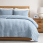 WDCOZY Cloud Soft Quilt Set, King Size, Light Beige, 3 Pieces 104x90 inches