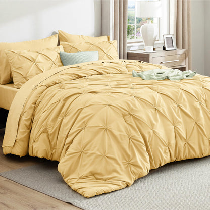 Bedsure 7-Piece Queen Bedding Comforter Set & Sheet Set, Grey Bed in a Bag