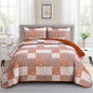 Mybedsoul Boho Quilts Queen Size, Patchwork Floral Bedding Set, Blue