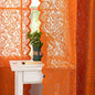 ALIGOGO Short White Lace Kitchen Curtains 36 Length 2 Panels W26 x L36 Inch