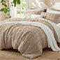 Bedsure Tufted Boho Comforter Set Queen, Bedroom Decor Bedding Set Beige