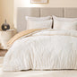 EXQ Home Fluffy Comforter Set Queen Size,3 Pieces Bed Set,Black