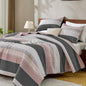 Andency Queen Quilt Bedding Set Sage Green, 3 Pieces Striped Bedspreads