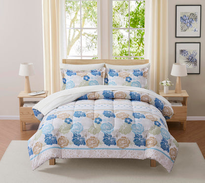 Full Size Comforter Set with Sheets - 7-Piece Bedding Collection - 1 Comforter, 1 Fitted Sheet, 1 Flat, 4 Pillowcases - Deep Pocket - Soft & Breathable Premium Quality - Ideal for All Seasons, Gray