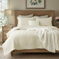Bedsure Quilts Queen Size - Lightweight Comforter Queen Size for Summer, Bright White Bedspread Quilt with Clover Pattern, Soft Ultrasonic Coverlet, Modern All-Season Bedding, 90 x 96 Inches