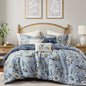 Madison Park Reversible Vintage Floral Comforter Set, 7PC King Bedding Set