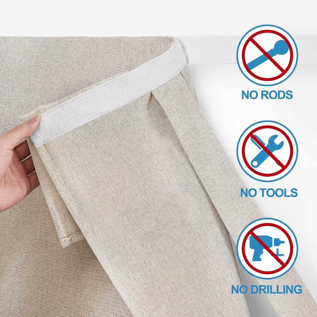 RYB HOME Tricia Room Darkening Curtains for French Door,Door Curtain Blinds