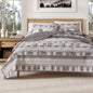 Great Bay Home Lodge Quilt Set - 3-Piece Full/Queen Size Rustic Bedding Set - Lightweight, All-Season, Reversible Bedspread (Lodge Trees)