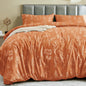 MUXHOMO Duvet Cover King Size, 3-Piece Floral Grey-Blue Bedding Set
