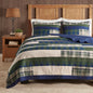Woolrich Quilt Set Queen, Southwestern Aztec Bedding, Reversible Lightweight Bedspread, Oversized Rustic Cabin Quilt Set, Western Farmhouse Bedding with Matching Shams, Black